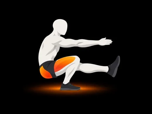 Pistol Squat illustration