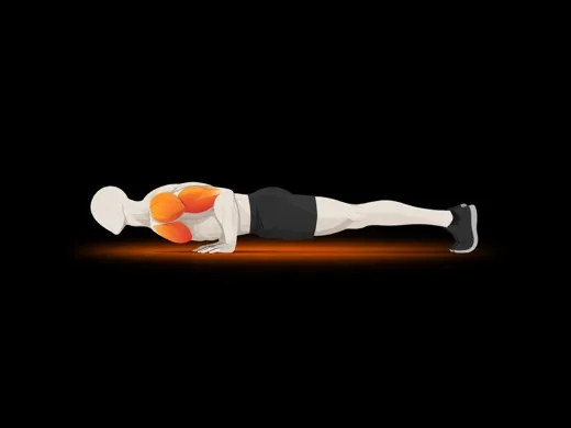 Pseudo-planche Push-up illustration